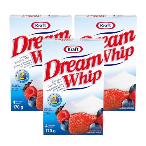 Generic Dream Whip Whipped Topping Mix, 170g/6oz (Pack of 3) Shipped from Canada