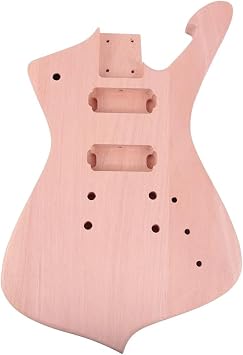 Wood Guitar Body 7 Strings Diy Electric Guitar Kits Set Mahogany Body Maple Neck Rosewood Fingerboard With All Hardware