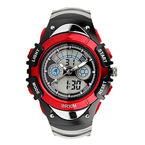 Watch Kids Boys Digital Sports LED Waterproof Watch with Calendar Alarm