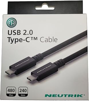 Neutrik USB 2.0 Typce-C Kablo 1.0 m