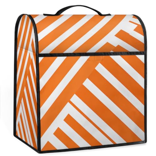 Coffee Maker Cover Geometry Stripe Pattern Kitchen Appliance Covers Small Appliance Covers Blender Cover Juicer Cover Dust Covers for Kitchen Appliances with Top Handle and Pockets,Washable,C692