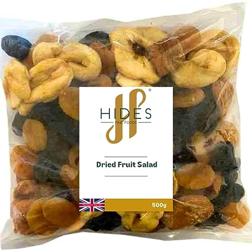Hides Fine Foods - Dried Fruit Salad 500g - Suitable for Vegetarians - GMO Free - Snacking - Healthy Snack - Ideal for Breakfasts - Packed full of flavour