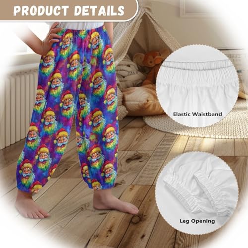 Image of Unisex Little Kids Yoga Trousers Bohemian Beach Pants Baggy Harem Activewear for Boys and Girls Age 3-10