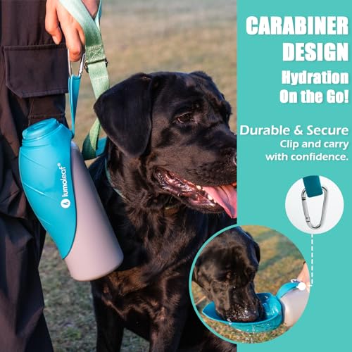 LumoLeaf Insulated Stainless Steel Dog Water Bottle 27 oz - Keep Water Cool or Warm, Durable Portable Water Bowl for Travel, Wide Mouth for Easy Ice Filling & Cleaning, Leak Proof Pet Water Dispenser - Image 3