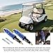 AIPSET Golf Cart Shock Absorber Compatible with EZGO TXT/Medalist 1994-up, TXT Shocks with Extenders, Front Rear Coil Over Heavy Duty Shock, OEM# 70928-G01, 70630-G01, 76418-G01, 2PCS, Blue