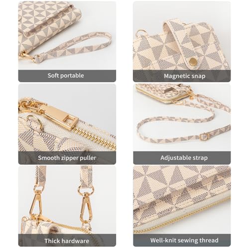 Small Crossbody Cell Phone Purse for Women,Lightweight Wristlet Wallet with Card Slots,Designer Travel Cross body Bag3