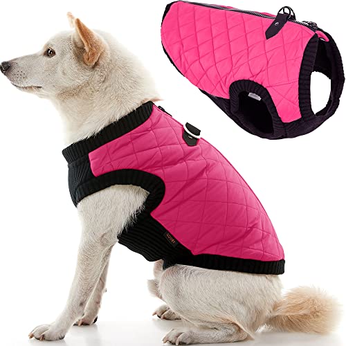 Gooby Fashion Vest Dog Jacket - Pink, Small - Warm Zip Up Dog Bomber Vest With Dual D Ring Leash - Winter Water Resistant Small Dog Sweater - Dog Clothes For Small Dogs Boy Or Medium Dogs #TOP14