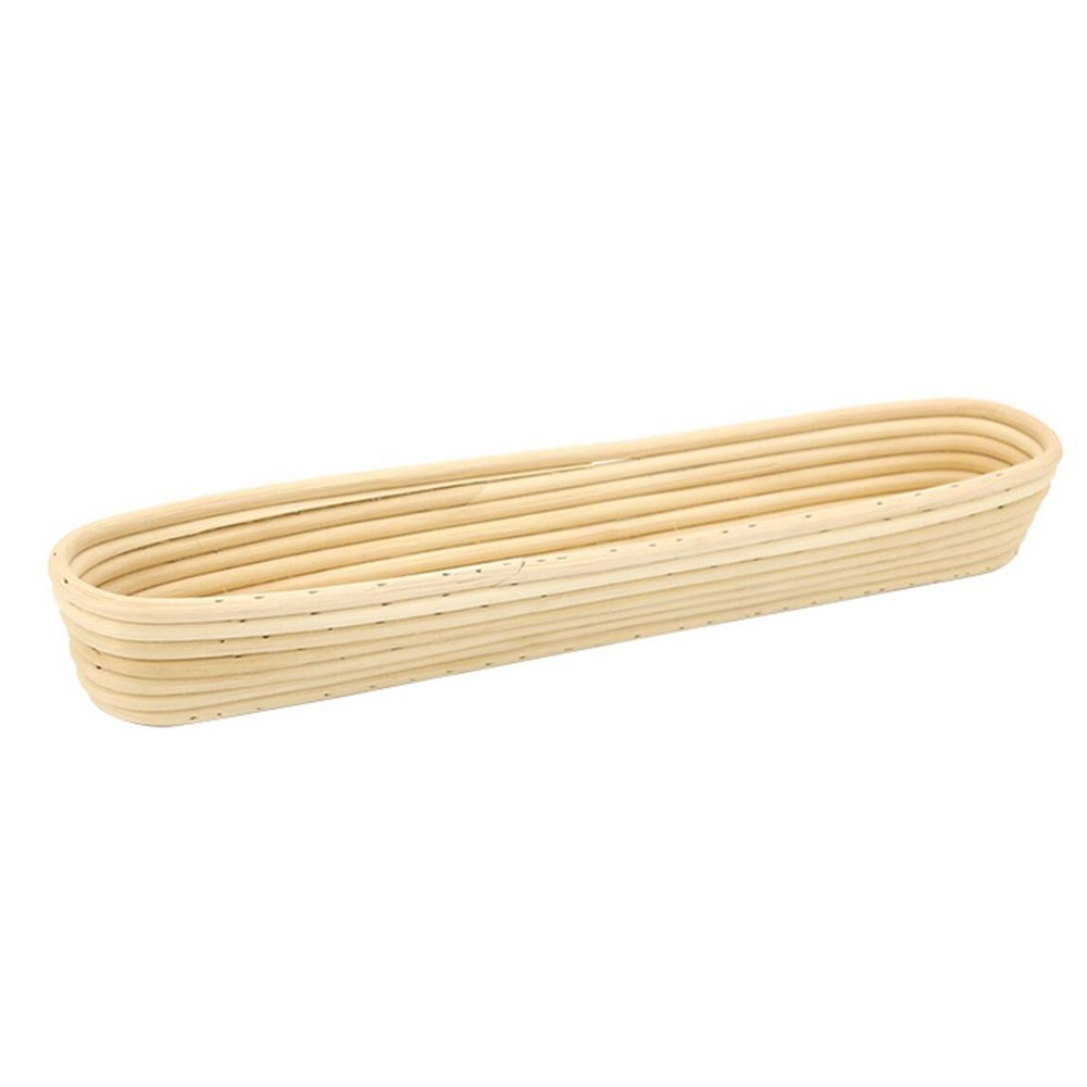 betterjonny – Rund Oval Lang Verschiedene Größen Handwerker Brotform bannetons Brot Teig Proof Rattan Korb & Liner Combo #12 Long 17" (44x9x5cm) nature rattan