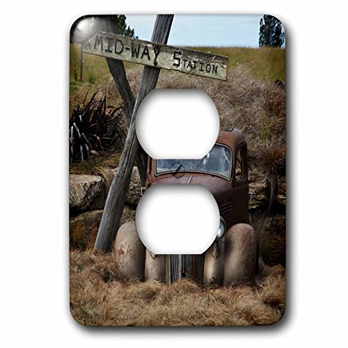 Vieille voiture Nouvelle-Zélande plaque de prise déco pour salon vintage et voyage