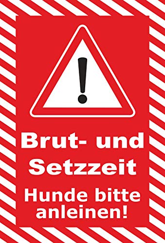 Preisvergleich Produktbild Schild 30x20cm Brut- und Setzzeiten - 3mm Hartschaum - 20 Varianten