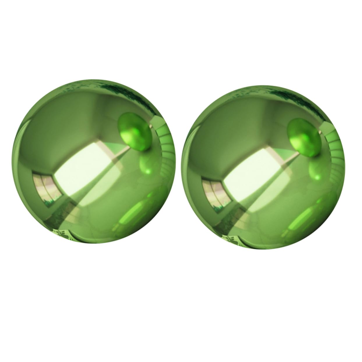 Parliky 2pcs Gazing Ball Mirror Surface Reflective Sphere for Outdoor Patio Decorations Gem Polished Garden Art Decor