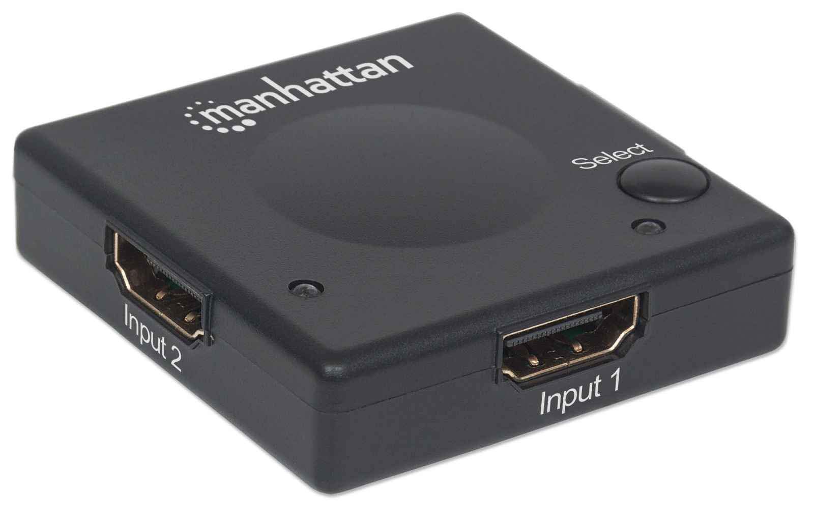 Manhattan 207911 HDMI video switch - Video Switches (HDMI, 1.3b, Black, Plastic, 5 m, 480i,480p,576i,576p,720p,1080i,1080p)