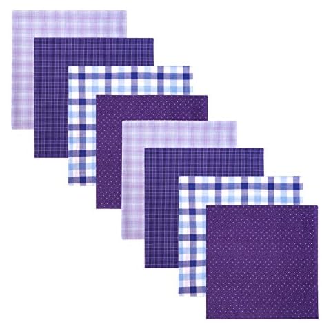 Retreez 8 Piece Pure Cotton Assorted Men's Handkerchiefs Hanky Gift Box Set - Assorted Set A5A008 Cover