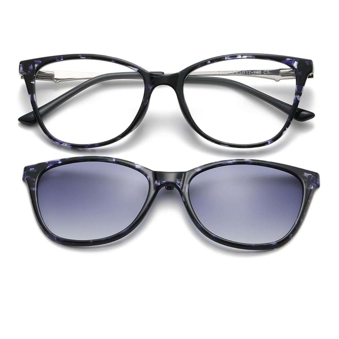Gafas de sol de moda para mujer con clip magnético y polarizadas