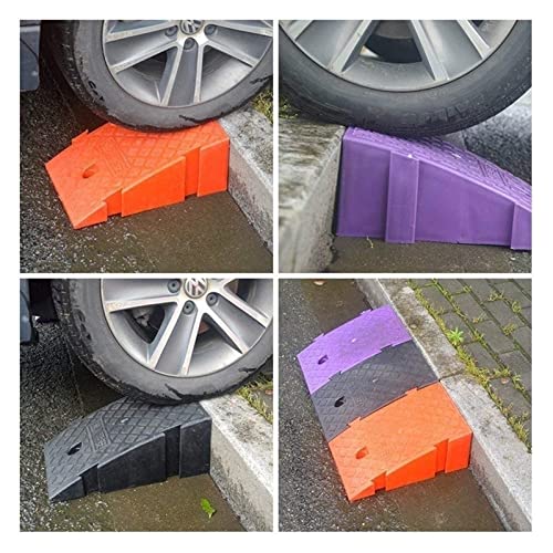 Rampas multifuncionales, tapete antideslizante de plástico para bicicleta y motocicleta, rampa fácil de instalar, 25x39x19 cm, color Dolphin Waves miniatura 6
