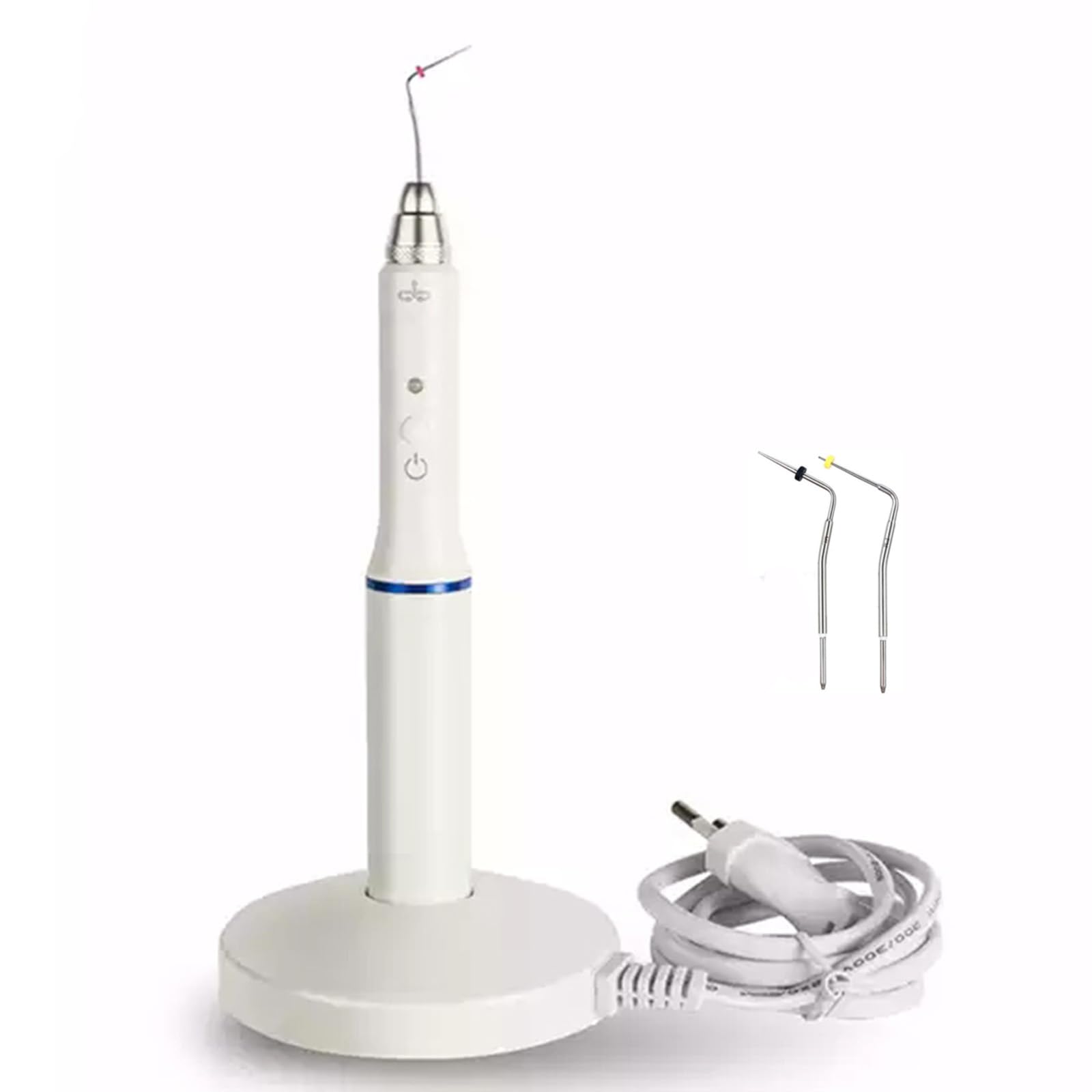 Guttaperca Dentale Taglierina per Gomma Dentale Taglierina per Endo Gutta Taglierina per Rompere La Dissoluzione Endo Gutta Dentale con 2 Punte(Color:Macchina + Due Aghi)