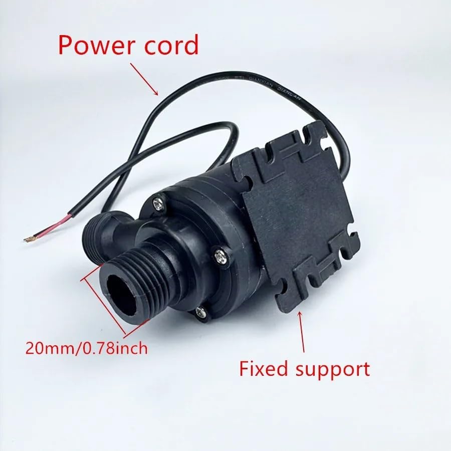 1 szt. DC24V Silnik Bezszczotkowy Pompy Słoneczne do Cyrkulacji Wody Do Fontanny Akwarium w Kamperze Turystycznym(DC12V connection)