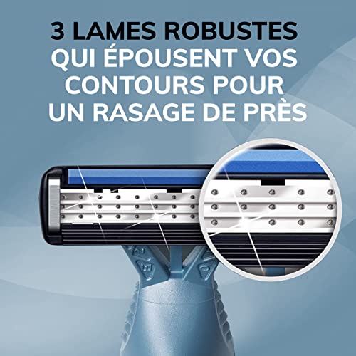 BIC Flex 3 Men’s Disposable Razors With 3 Blades, For a Smooth and Comfortable Shave, 4 Piece Razor Kit for Men - image 7