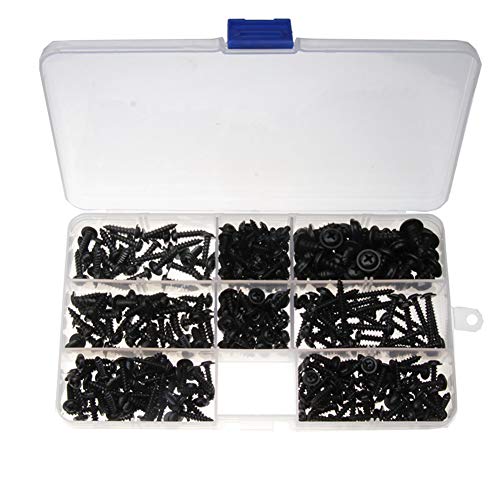 Kit de tornillos autorroscantes Phillips para madera, 340 piezas miniatura 3