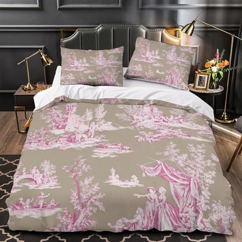 Housse de couette douce en microfibre résistante avec motif imprimé 3D - 2