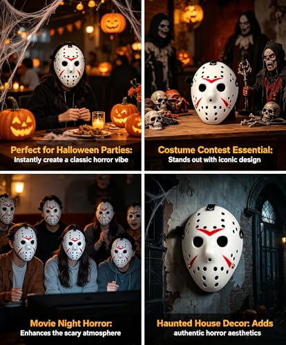 Image of Wen XinRong Jason Mask Halloween Costume Horror Mask Cosplay Costume Mask Party Masquerade Props Mask