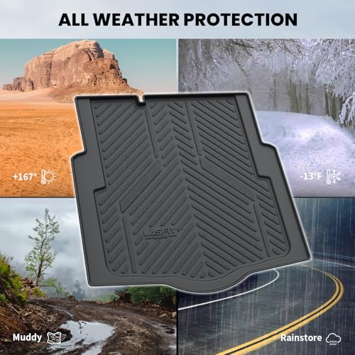 Image of LASFIT Trunk Mat for Chevy Cruze 2016-2019 (Not for 2016 Cruze Limited) | Only Fit Cargo with Spare Tire; Fit Sedan, Not for Hatchback; 3D Scanning Technology, Easy to Wash