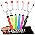 SUMPRI Marshmallow Roasting Sticks, Smores Skewers Telescoping Rotating Forks Set of 6 Hot Dog Fire Pit Outdoor Fireplace Campfire Accessories-6 Multicolored 34 Inch Extendable Steel Fork Camping Kit