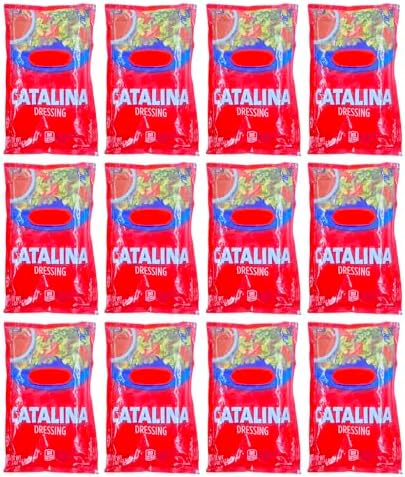 DASHER'S SPICE & BEANS Kraft Catalina Dressing Packets 1.5 oz. | Pack of 12