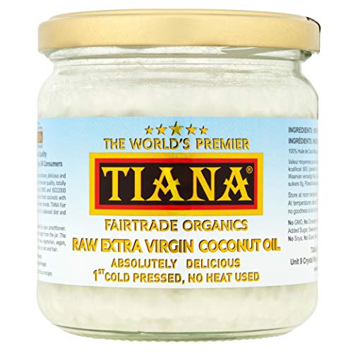 Image of Raw Extra Virgin Coconut Oil 350ml – Organic, First Cold-Pressed & Unrefined – Pure Coconut Oil for Cooking, Skin & Hair – Vegan, Keto & Fairtrade – TIANA