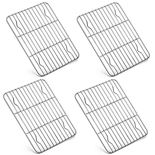 Buy P&P CHEF Mini Baking Cooking Rack, 4 Piece Stainless Steel Wire
