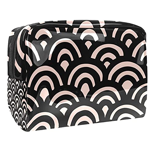 Trousse de maquillage étanche cadeau femme motif géométrique ananas