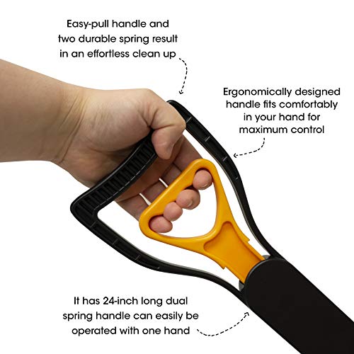 Image of Spotty Easy Clean-Up Spring Action Waste Pooper Scooper - Lightweight, Durable Scooper for efficient Clean-Up for Your Pet with Durable Ergonomic Handle, Blue, Orange, or Green - Assorted Colors