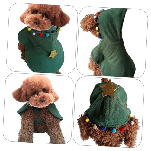 Disfraz navideño para perro, capa cómoda y transpirable miniatura 3
