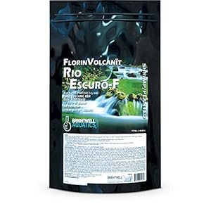 Brightwell Aquatics FlorinVolcanit Rio Escuro-F – Fine Black Volcanic Ash Substrate for Freshwater Shrimp, 15 lbs