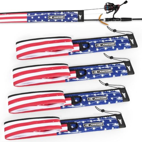 KastKing MeshGuard Fishing Rod Sleeves, Spinning, Flag 4 Pcs