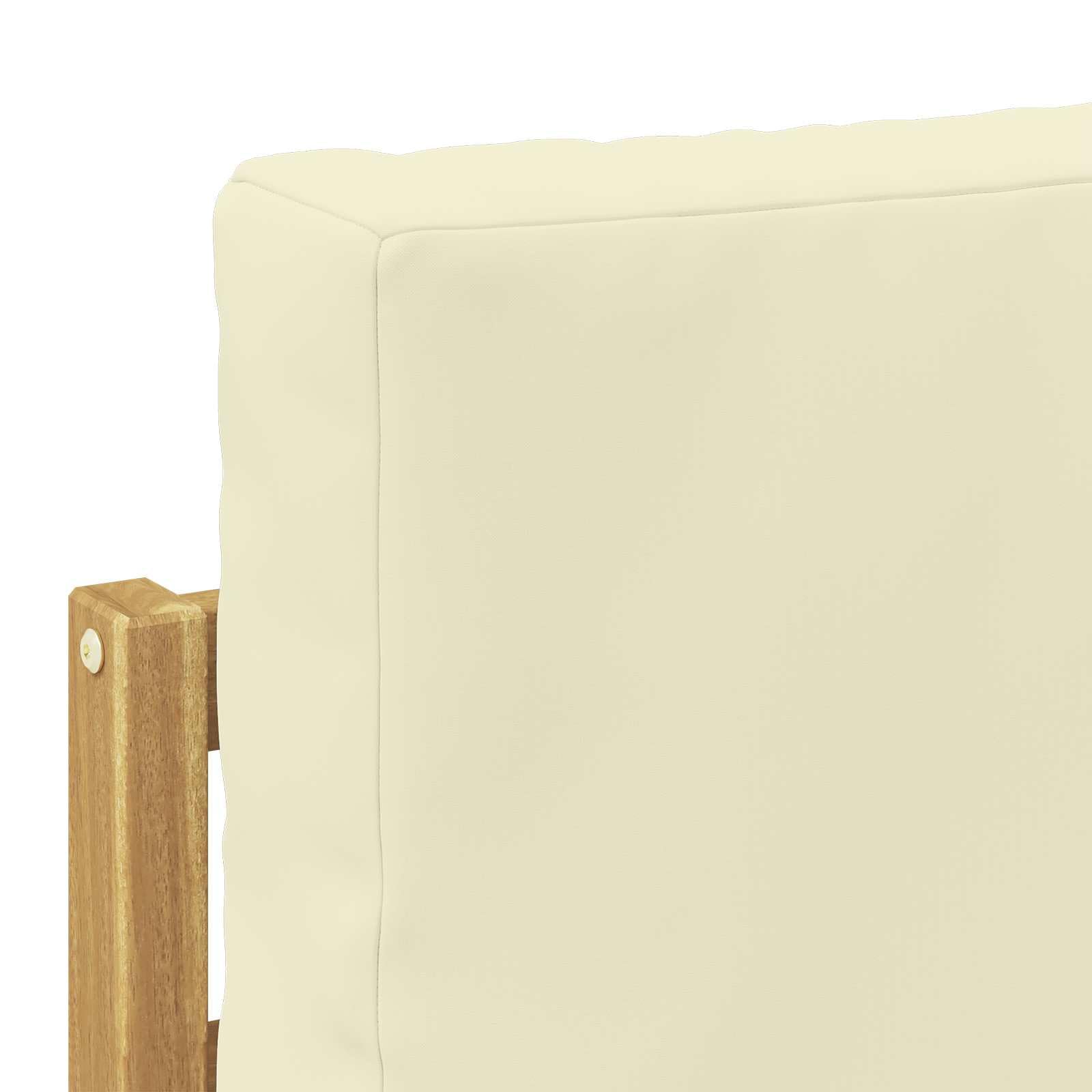 Ensemble de canapés d extérieur Blanc en Bois d Acacia Massif 213,5 x 154,5 x 73 cm, canapé d Angle modulaire avec Coussins pour terrasse Jardin détente