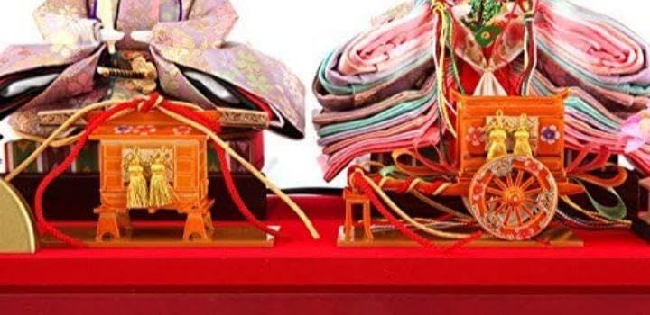 雛人形 ケース飾り 親王飾り 清玉作 芥子親王 コンパクト パールピンク