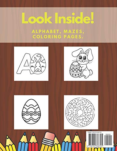 I Spy Easter Coloring Book: Over 100 Pages of Beautiful Designs, Mazes and Additional Drawings! Educ