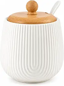 Haüskraft -Açucareiro com colher de cerâmica Oásis 360 ml