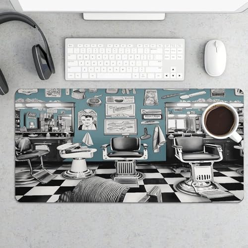 Pad para Escritorio Barber Shop con Base de Goma 30x60 cm miniatura 5