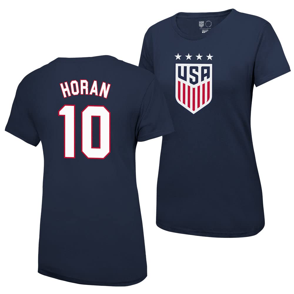 Icon Sports Offical Licensed US Soccer Federation USWNT Player 4 Star T-Shirt