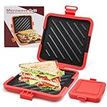 Microwave Toastie Sandwich Maker, Microwave Toastie Maker with Removable Non-Stick Plates & Silicone, Quick-cooking and Easy-Clean Micro Toastie, Perfect for Sandwiches,Paninis, and Fried Eggs