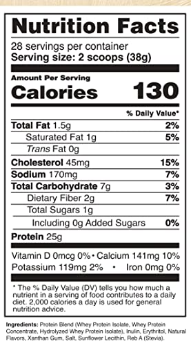 Whey Fantastic Chocolate & Vanilla- 100% Natural Grass Fed Whey Protein Powder - Unique 3-Whey Blend of Whey Isolate, Concentrate & Hydrolysate Provides 25g of Protein per Serving - 2.34lb-28 Servings - Image 8