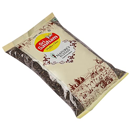 Image of Sri Sauham Premium Dry Fruits - 100% Natural Raw Chia Seeds - 200 gm | Rich in Calcium, Protein & Fibre | Omega-3, Antioxidants | Healthy Snacks | Seeds for Eating