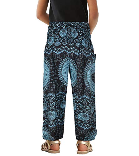 Image of Unisex Little Kids Yoga Trousers Bohemian Beach Pants Baggy Harem Activewear for Boys and Girls Age 3-10