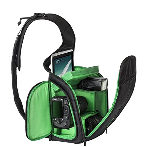ABC New Camera Backpack Bag Waterproof DSLR Case for Canon for Nikon for Sony (Green)