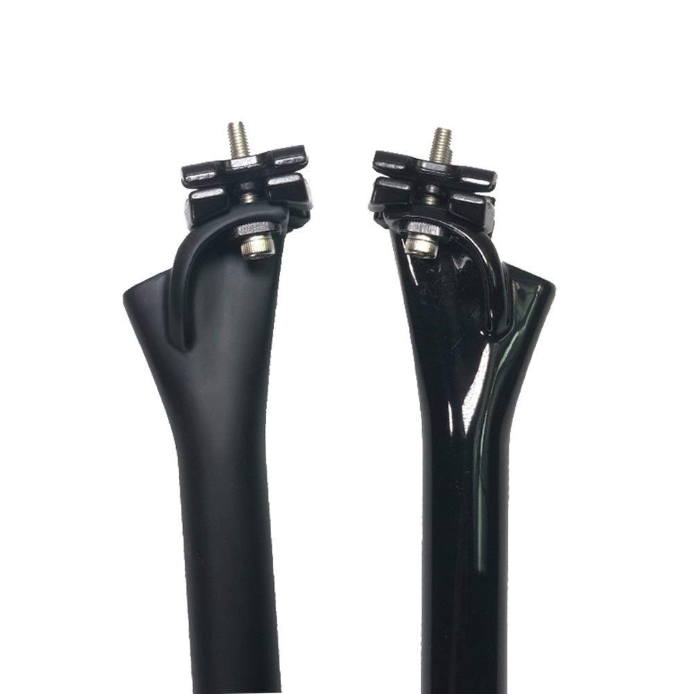 Reggisella per Bicicletta Reggisella in Carbonio Reggisella per Mountain Bike Reggisella per Bicicletta Nero 27,2 mm 31,6 mm 350 400 mm Parti di Biciclette (Colore: 31,6 mm 400 mm