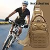 Sac Bandoulière Homme - Sac De Poitrine Pour Voyage Et Randonnée | Élégant Résistant à l'Eau pour Randonnée Sports Extérieurs Vélo Course Festival Salle de Sport Camping #1