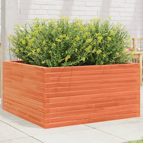 YuuSsea Vaso da fiori marrone cerato in legno di pino