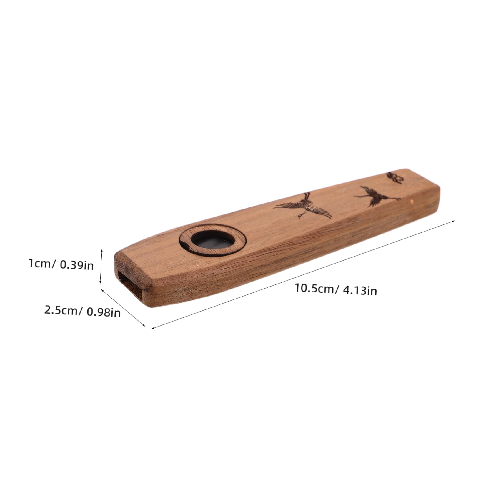 ULDIGI Wooden Kazoo Musical Wind Instrument Kazoos Musical Kazoo Instruments Wood Kazoo for Music Wooden Ocarina Musical Instruments Instruments Kazoo Flute Mini Kazoo Brown Spades